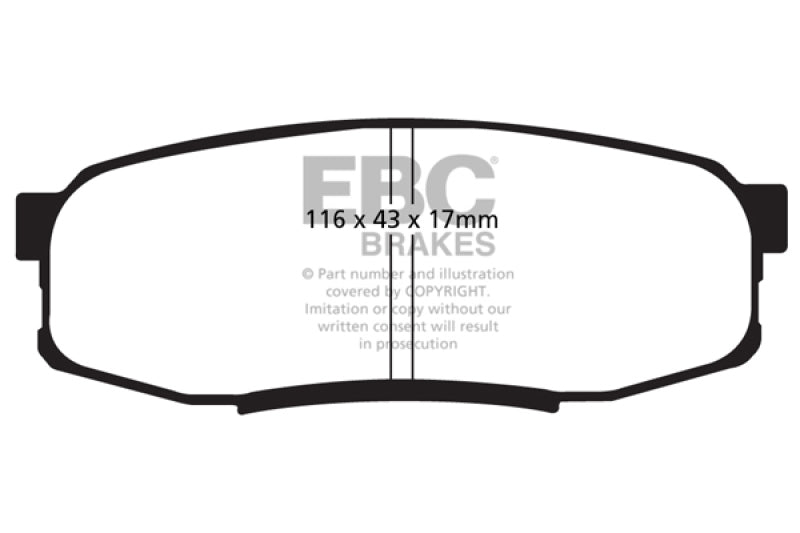 Load image into Gallery viewer, Ebc DP41816R EBC Yellowstuff Brake Pad Sets
