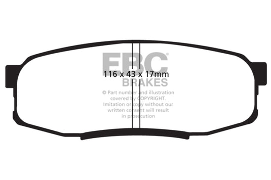 Ebc DP41816R EBC Yellowstuff Brake Pad Sets