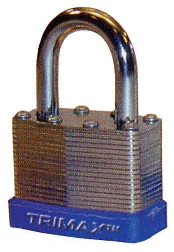 Trimax TLM100 Laminated Solid Steel Padlock - 1.75in.