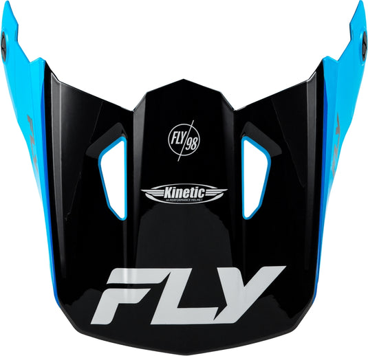 Fly Racing Visor for Kinetic Rally Helmet - Blue/Black/White - XS - Sm