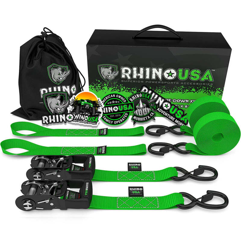 Load image into Gallery viewer, Rhino Usa HDKIT-2PK-GRN RSA Tie Down Kits
