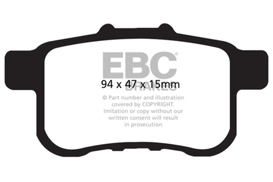 Ebc DP21987 EBC Greenstuff Brake Pad Sets