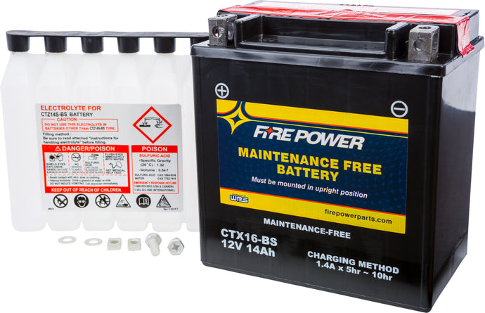 Fire Power CTX16-BS Sealed Battery