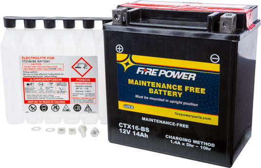 Fire Power CTX16-BS Sealed Battery