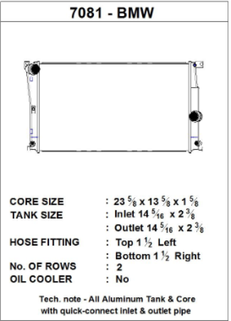 Load image into Gallery viewer, Csf 7081 CSF Radiators - Aluminum
