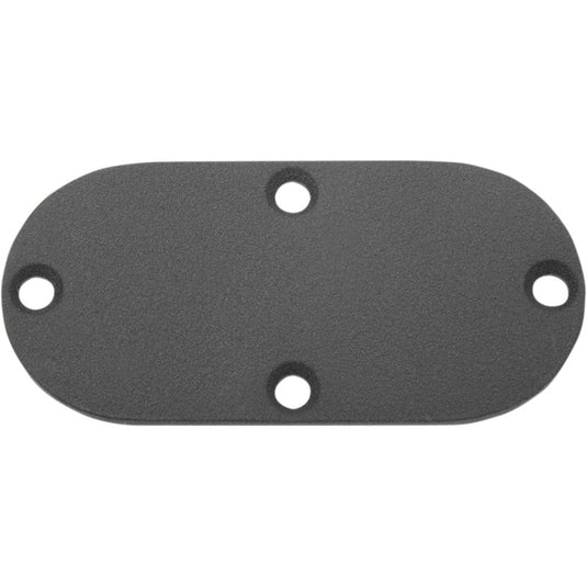 Harddrive 10-109BW Inspection Covers for Softail/Dyna - Wrinkle Black
