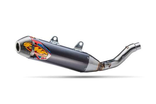 Fmf Racing 042410 Q4 HEX Full System - Stainless Muffler - Aluminum End Cap