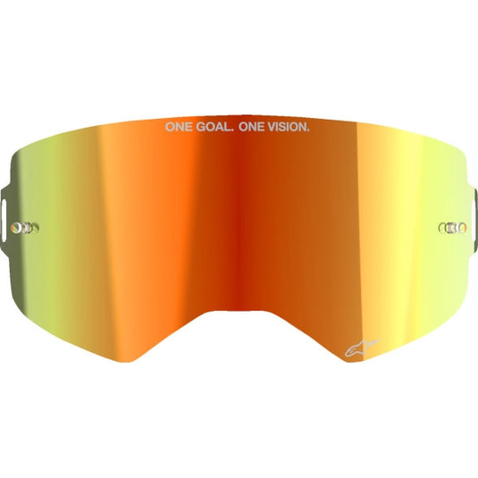 Alpinestars ABS Vision Goggles Lens for Supertech Helmet - Red Mirror