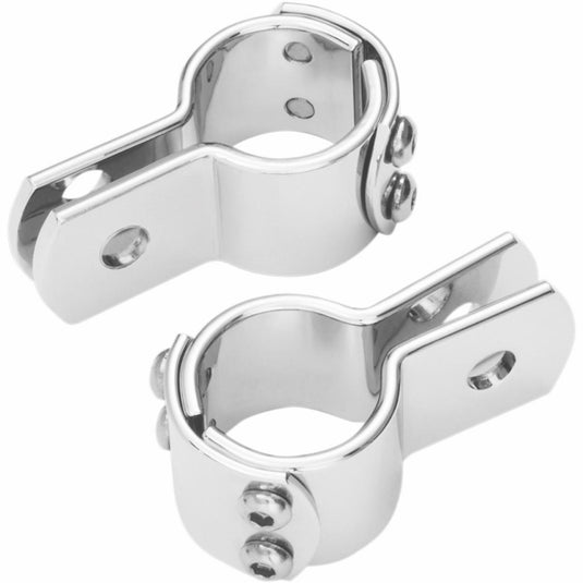Show Chrome 22-125 Highway Bar LED Mini Driving Light Clamps - 1-1/4in. - Pr.