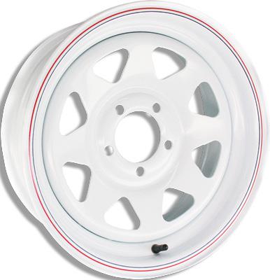 Awc 2056060-W 8 Spoke Steel Trailer Wheel - 15x6 - 6/5.5