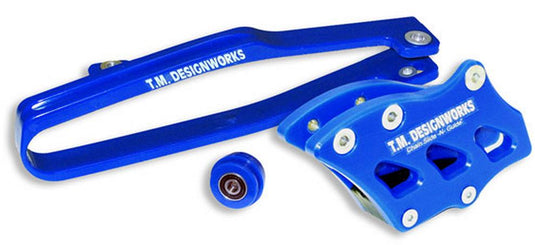 T.M. Designworks YCP-OR3-BU Dirt Cross Multi-Purpose Chain Slide-N-Guide Kit FE2 Guide - Blue