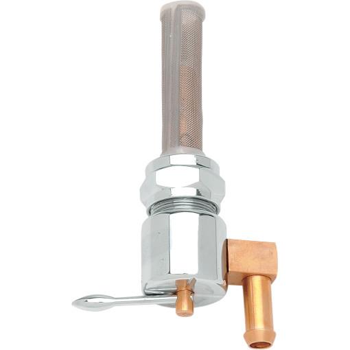 Drag Specialties 0705-0118 Fuel Petcock - 22mm - Down Facing - Chrome