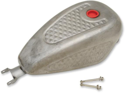 Drag Specialties 0701-0836 Custom Gas Tank - Carbureted - Diamond Pattern Style