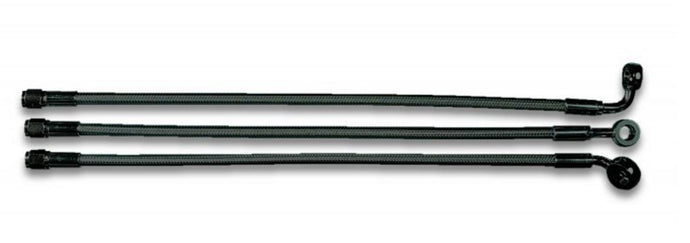 Magnum AS47127 Black Pearl Designer Series ABS Front Upper Brake Line - 10mm. 35deg. Banjo - 27in.