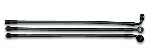 Magnum AS47127 Black Pearl Designer Series ABS Front Upper Brake Line - 10mm. 35deg. Banjo - 27in.