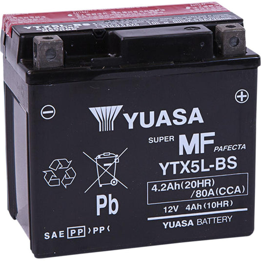 Yuasa YUAM32X5B Maintenance Free Battery - YTX5L-BS