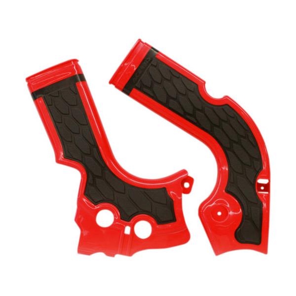 Acerbis 2630711018 X-Grip Frame Guards - Red/Black
