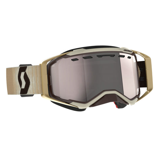 Beige/Brown / Silver Chrome Works Lens