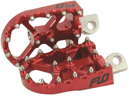 Flo Motorsports FPEG-800V3R V3 BMX Style Touring Pegs for H-D Motorcycles - Red