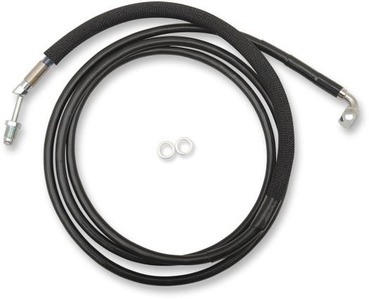 Drag Specialties 0661-0028 Black Vinyl Coated Hydraulic Clutch Line - +6in.