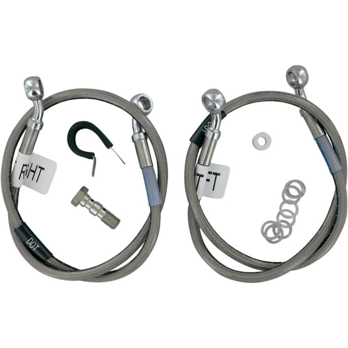 Russell R08341 Cycleflex Brake Line Two-Line Race Kit