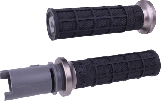 Odi V31HTC-BH-H Hart-Luck Lock-On Grips - Black/Graphite