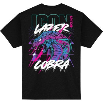 Load image into Gallery viewer, Icon Lazer Cobra T-Shirt (X-Large, Black)
