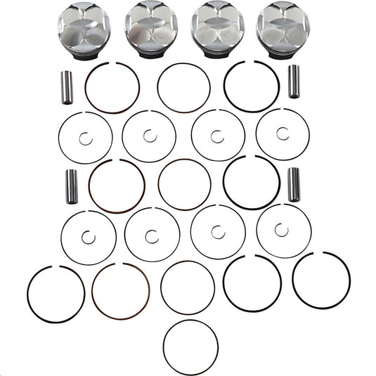 J.E. Pistons 262318 FSR Piston Kit - 2.00mm Oversize to 69.00mm, 13.1:1 Compression