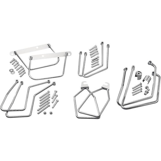 Drag Specialties DS-110845 Chrome Saddlebag Support Brackets