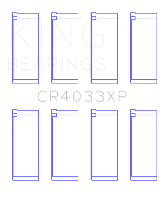 King Engine Bearings CR4033XP0.25 KING Connecting Rod Bearings