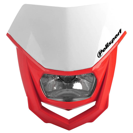 Polisport 8657400040 Halo Headlight - White/Red