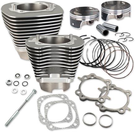 S&S Cycle 910-0469 124in. Big Bore Kit - Black Powder-coat