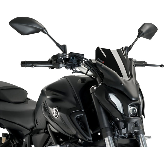 Puig 20618N Naked New Generation Racing Windscreen - Black