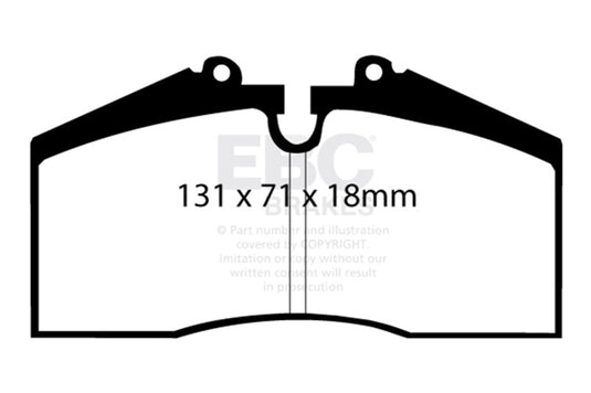 Ebc DP4767R EBC Yellowstuff Brake Pad Sets