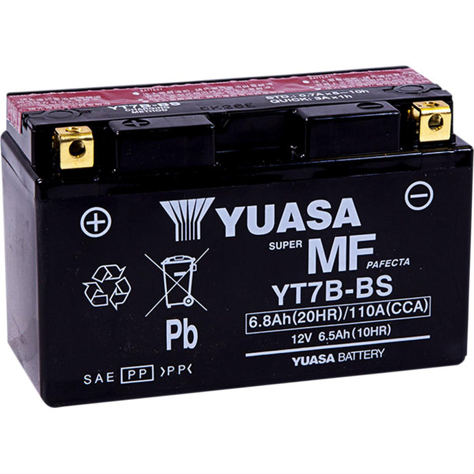 Yuasa YUAM62T7B Maintenance Free Battery - YT7B-BS