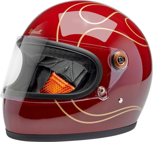 Gloss Garnet Red with Flames