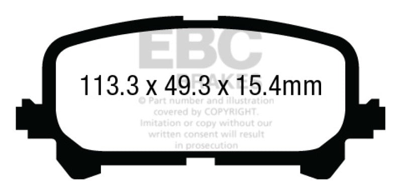Load image into Gallery viewer, Ebc DP43025R EBC Yellowstuff Brake Pad Sets
