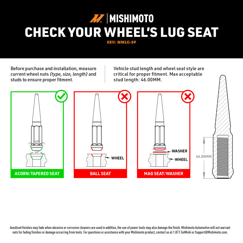 Load image into Gallery viewer, Mishimoto MMLG-SP1215-20GD MM Lug Nuts - Steel

