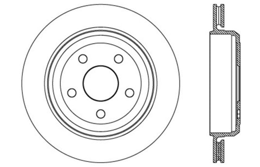 Stoptech 127.58007L ST Slot & Drill Brake Rotors