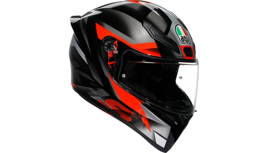 Agv K1 S Fastlap Helmet (XX-Large, Black/Gray/Red)
