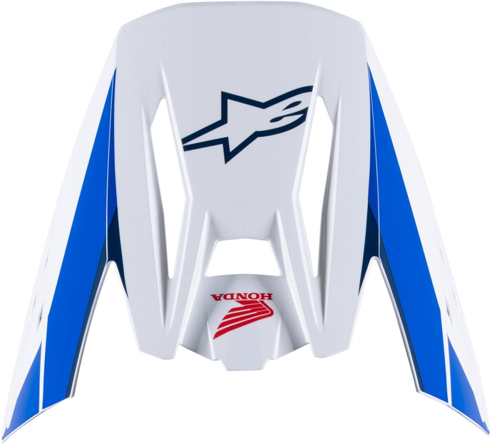 Alpinestars Visor for S-M5 Honda Helmet - White/Blue/Red