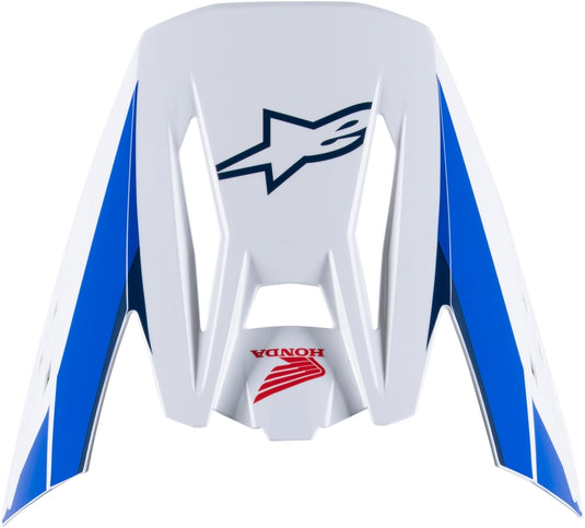 Alpinestars Visor for S-M5 Honda Helmet - White/Blue/Red