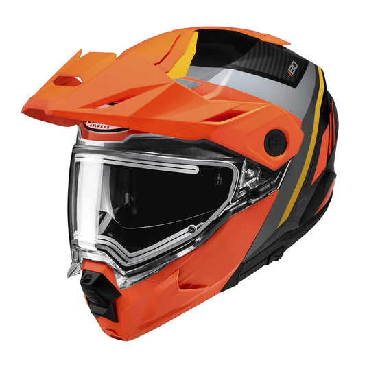 Hjc i80 Imes Snow Helmet with Electric Shield (Small, Hi-Viz Bright Orange (MC-6H))