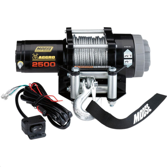 Moose Utility 104306 2,500-lb. Aggro Winch with Wire Rope
