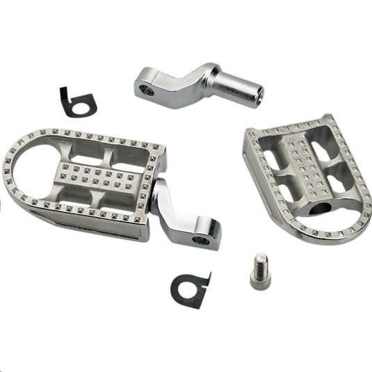 Biltwell Inc. 7002-302-02 Mushman Footpegs - Raw Polished