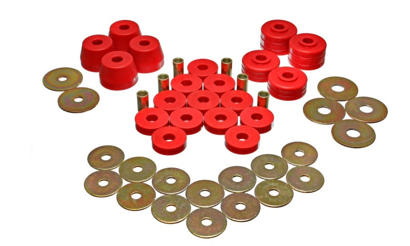 Load image into Gallery viewer, Energy Suspension 5.4102R ES Body Mounts - Red
