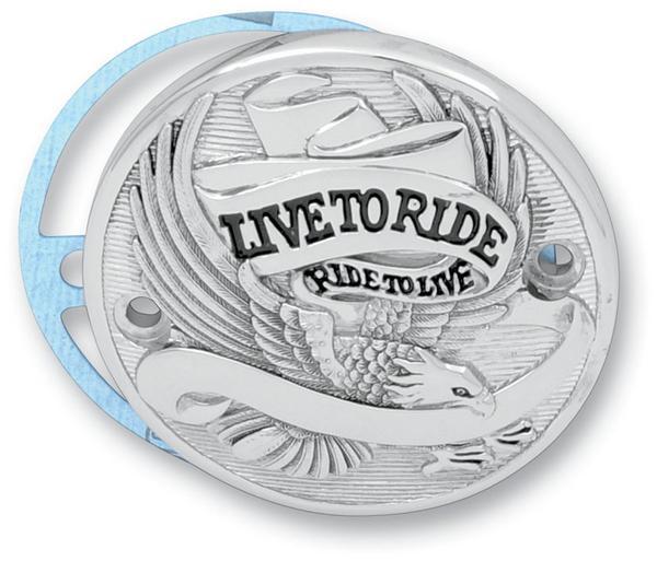 Drag Specialties 0940-0839 Live to Ride Points Cover - Chrome