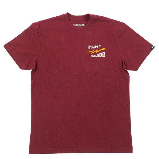 Fasthouse Team T-Shirt (XX-Large, Maroon)