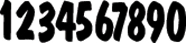 Dirt Digits PL53B-7 Pro Lite Competition Stick-On 5in. Black Number - 7