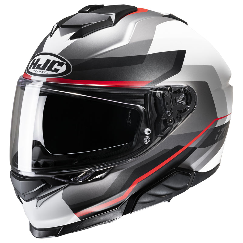 HJC i71 Nior Helmet Semi-Flat Red (MC-1SF) Black